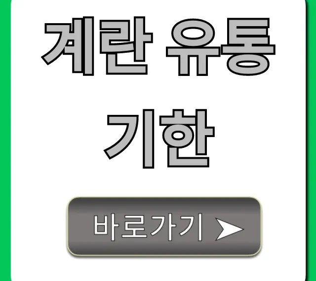 계란 유통기한: 오래 보관 꿀팁 & 확인법 총정리