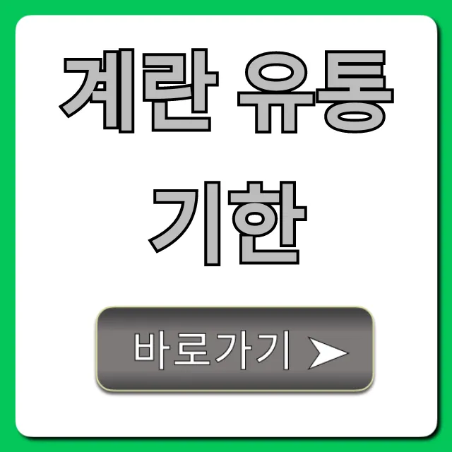 계란 유통기한: 오래 보관 꿀팁 & 확인법 총정리