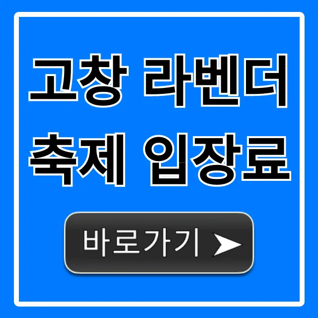 고창 라벤더 축제 입장료: 할인 꿀팁 총정리