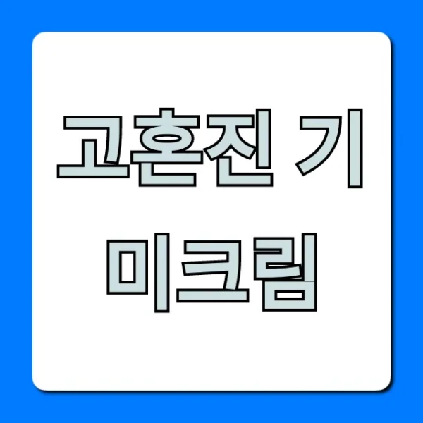 고혼진 기미크림 내돈내산 효과 솔직 후기