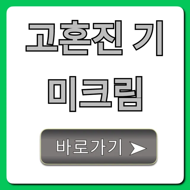 고혼진 기미크림 효과 솔직 후기! 내돈내산 가격까지