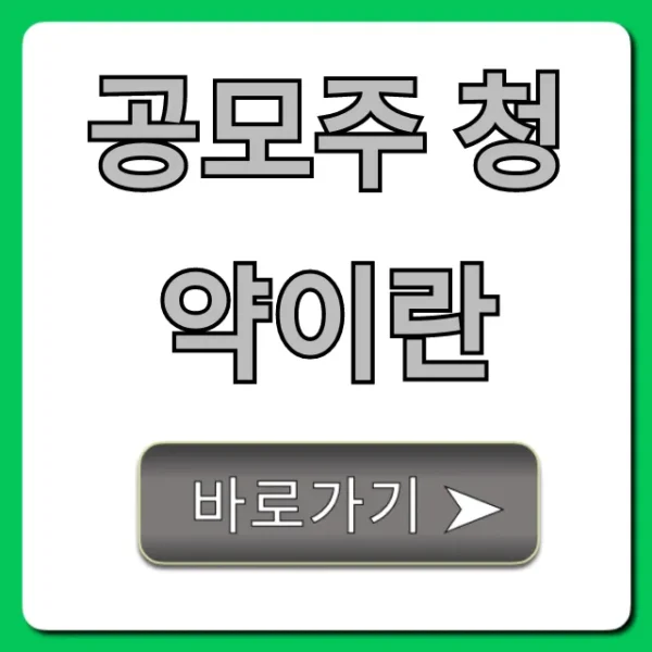 공모주 청약이란 초보 수익 꿀팁 총정리!