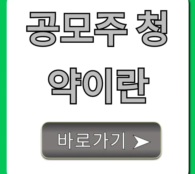 공모주 청약이란 초보 수익 꿀팁 총정리!