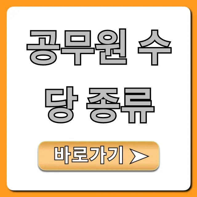 공무원 수당 종류: 2024년 실수령액 완벽 정리