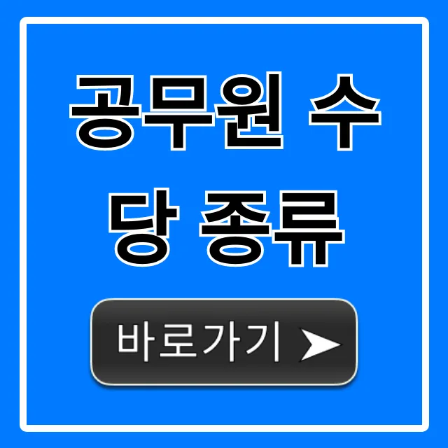 공무원 수당 종류, 지급 기준 및 계산법 총정리
