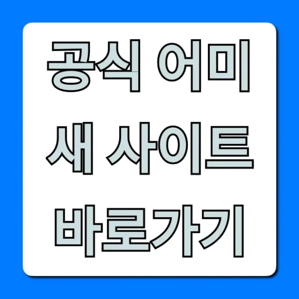 공식 어미새 사이트 바로가기: 초간단 접속 가이드