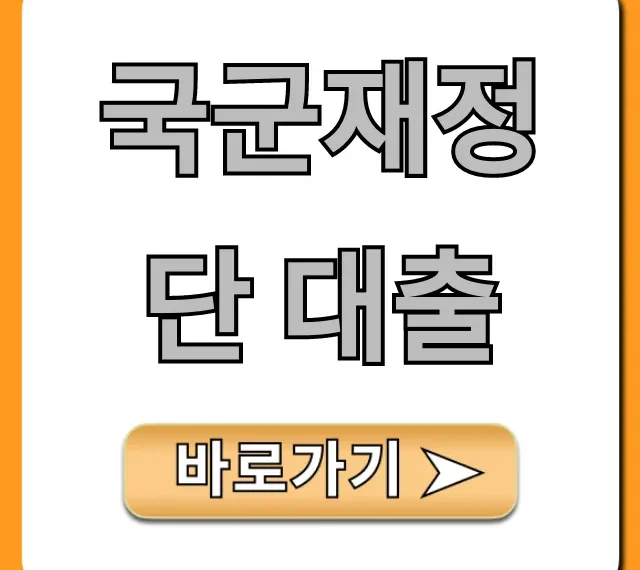 국군재정단 대출! 최저 금리 조건 확인