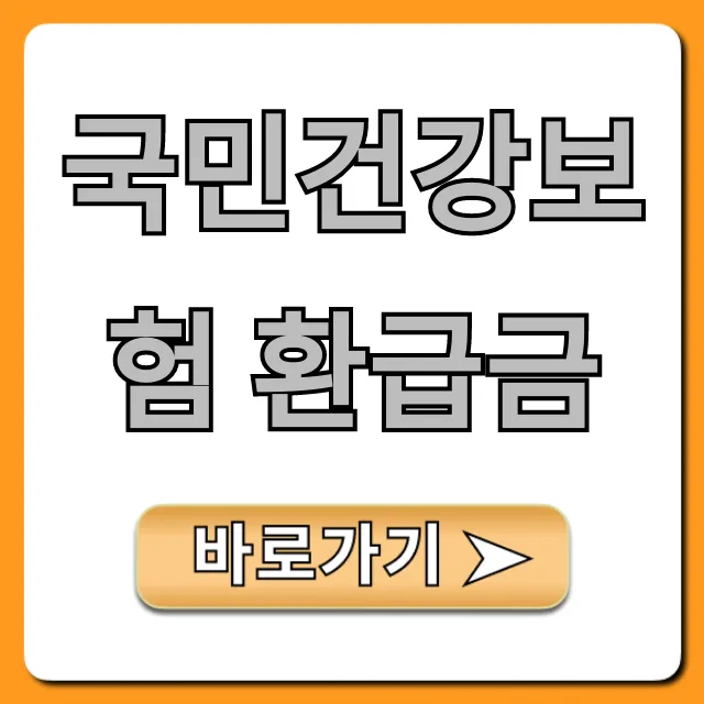 국민건강보험 환급금, 놓치면 손해! 조회부터 신청까지