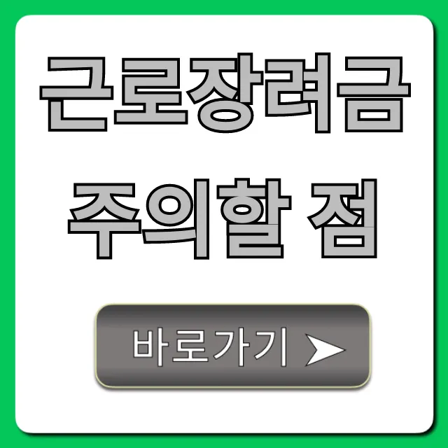 근로장려금 주의할 점: 놓치면 환수되는 불이익 총정리