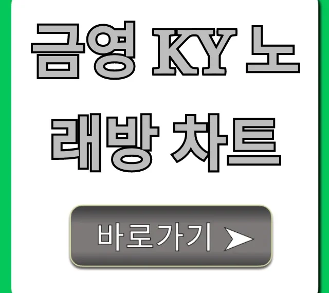 금영 KY 노래방 차트: 최신 인기곡 순위 총정리