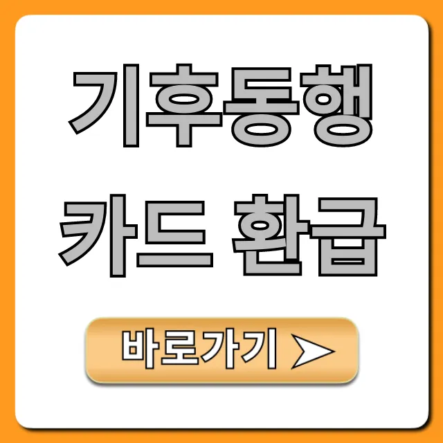 기후동행카드 환급 방법, 조건 총정리