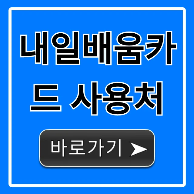 내일배움카드 사용처 100% 활용법: 학원 온라인 전액지원