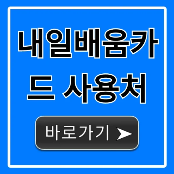 내일배움카드 사용처: 학원부터 온라인까지 총정리
