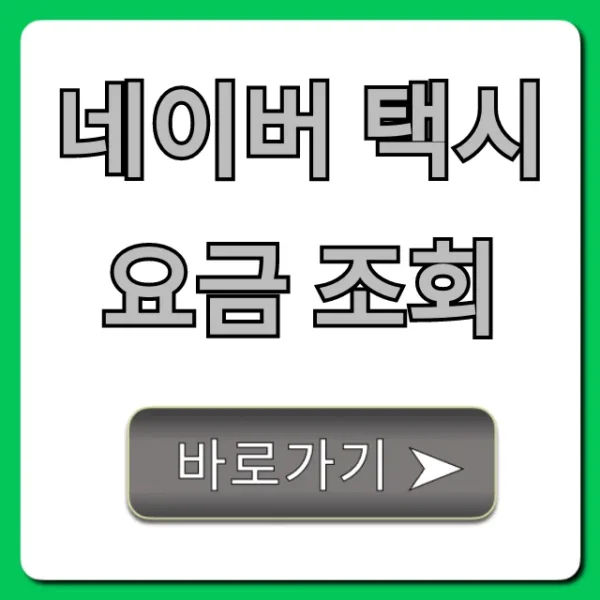 네이버 택시 요금 조회 실시간 예상 총정리