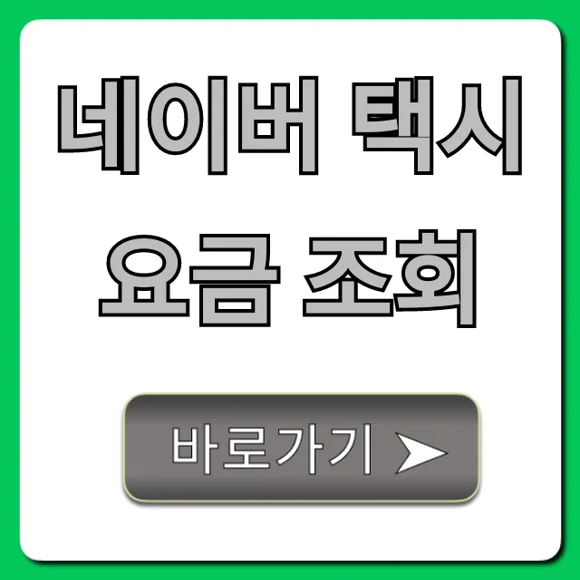네이버 택시 요금 조회 실시간 예상 총정리