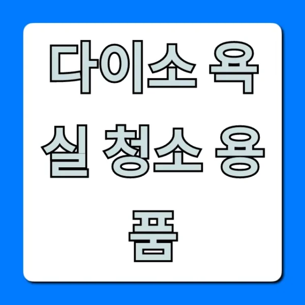 다이소 욕실 청소 용품 가성비 꿀템 총정리