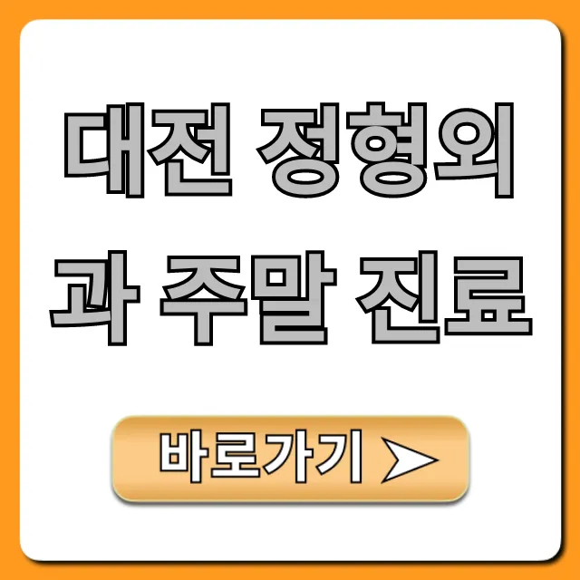 대전 정형외과 주말 진료, 급할 때 찾는 곳 총정리