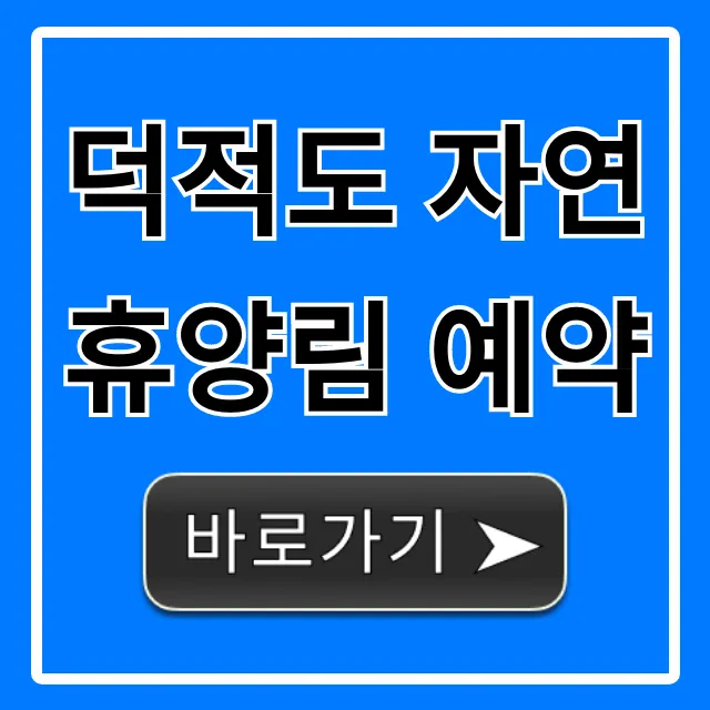덕적도 자연휴양림 예약 방법, 가격, 꿀팁 총정리
