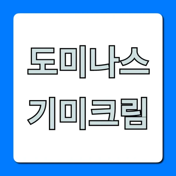 도미나스 기미크림 솔직 후기 효과 및 가격 총정리