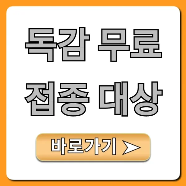 독감 무료접종 대상 조회! 시기 및 신청 꿀팁