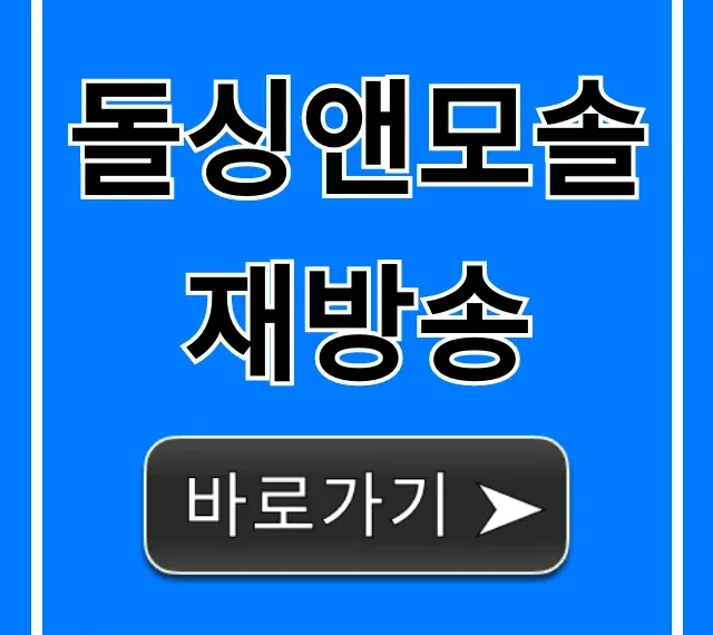 돌싱앤모솔 재방송 시간 채널 총정리