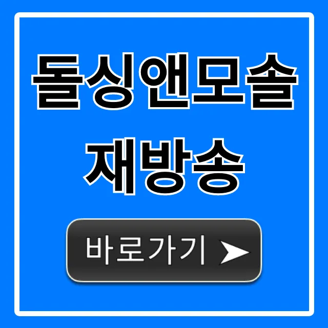 돌싱앤모솔 재방송 시간 채널 총정리
