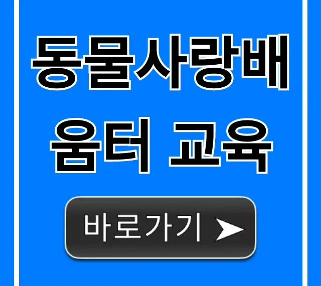 동물사랑배움터 교육 총정리: 신청 방법 가이드