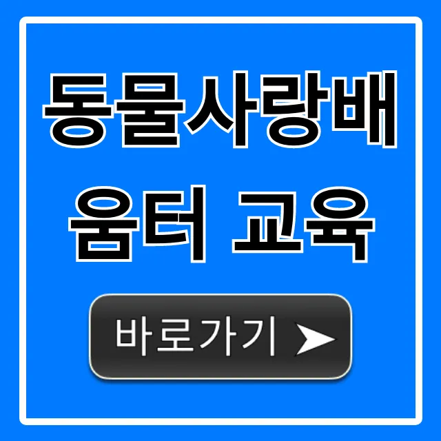 동물사랑배움터 교육 총정리: 신청 방법 가이드