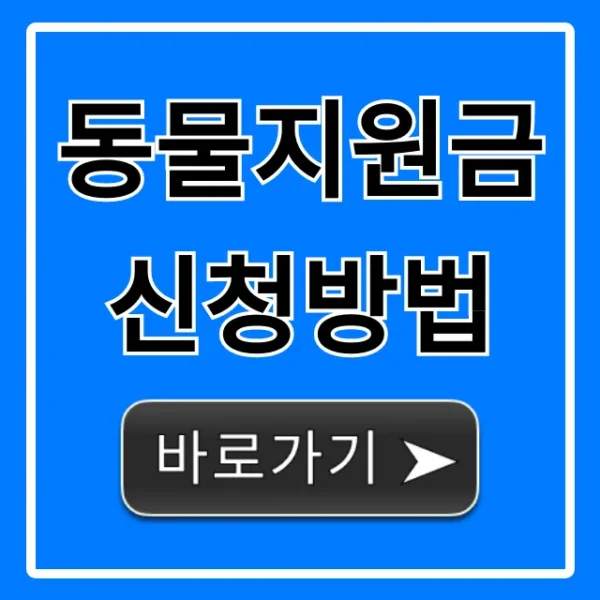 동물지원금 신청방법, 자격부터 혜택까지 총정리!