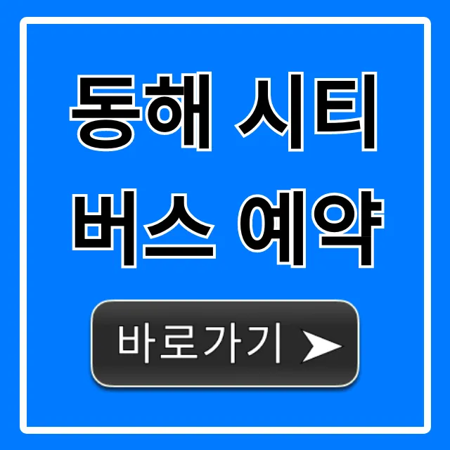 동해 시티버스 예약: 완벽 가이드 & 꿀팁