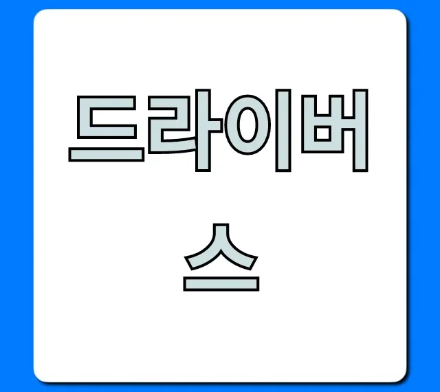드라이버스 총정리: 신청부터 꿀팁까지!