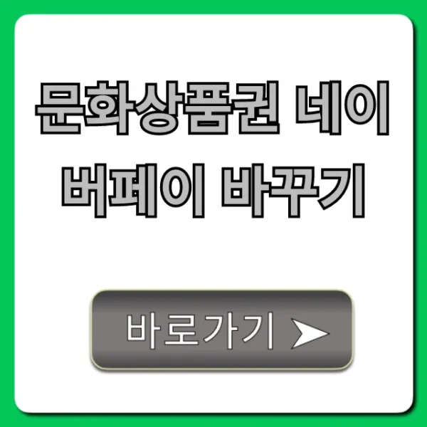 문화상품권 네이버페이 바꾸기: 수수료 최저가 꿀팁