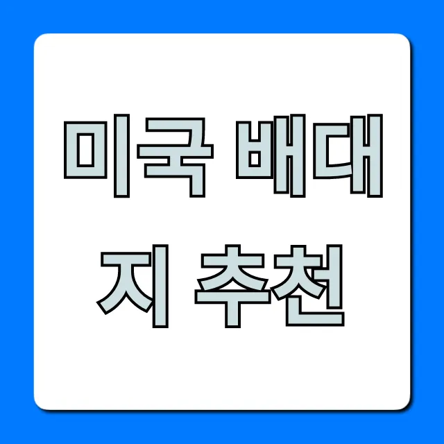 미국 배대지 추천, 저렴하고 빠른 곳 총정리