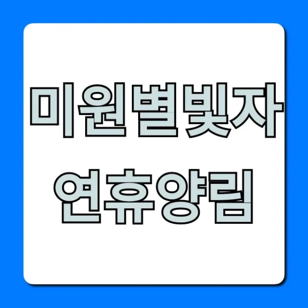 미원별빛자연휴양림 예약, 시설 총정리 꿀팁