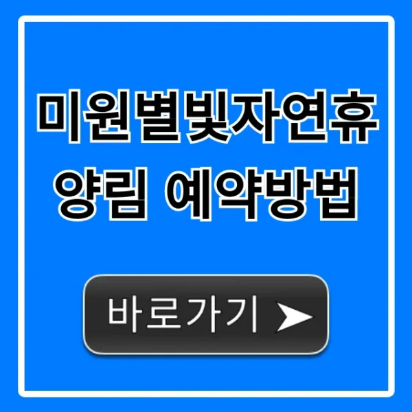 미원별빛자연휴양림 예약방법 완벽 가이드