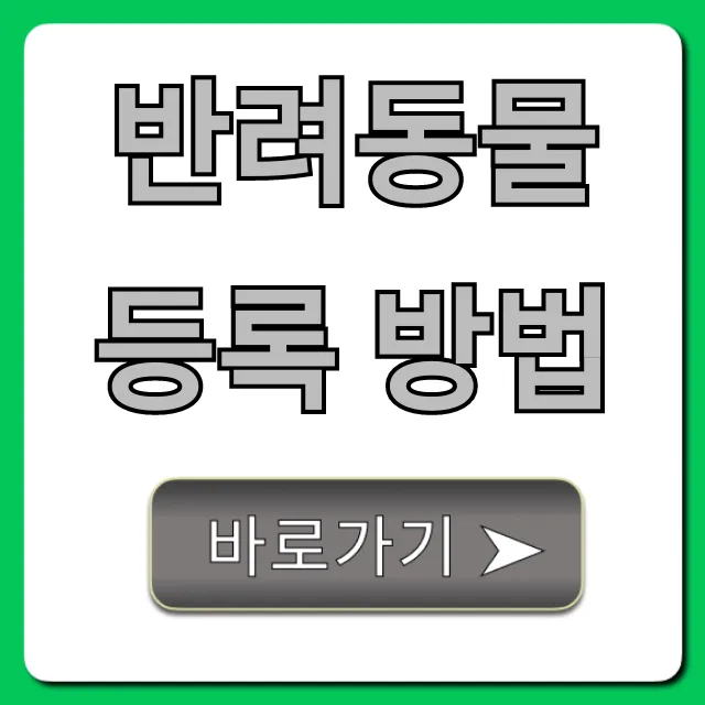 반려동물 등록 방법, 벌금 걱정 끝! 한 번에 해결