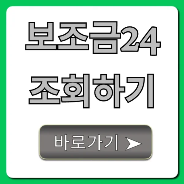 보조금24 조회하기 숨은 내돈찾기 완벽 가이드