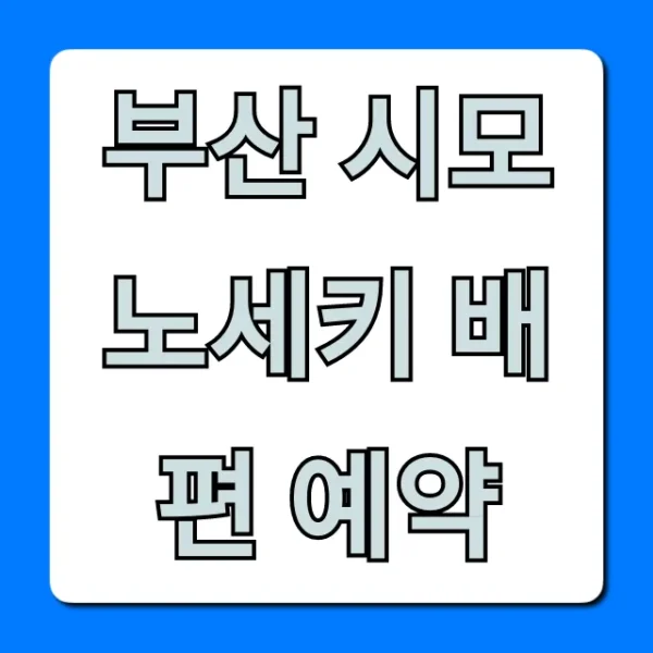 부산 시모노세키 배편 예약 최저가! 완벽 가이드