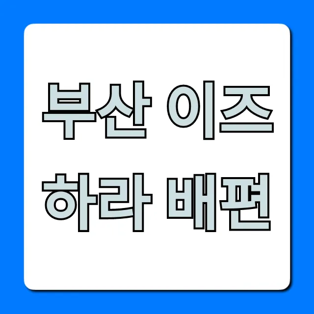 부산 이즈하라 배편 가격, 시간, 예약 꿀팁 총정리