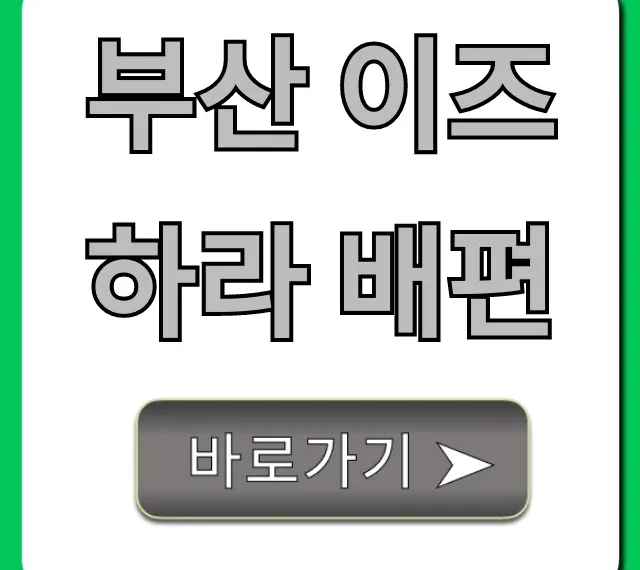 부산 이즈하라 배편 최저가 예약 완벽 가이드