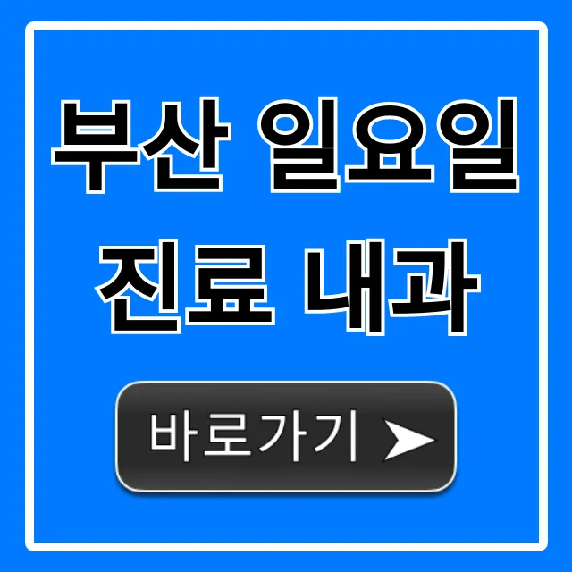 부산 일요일 진료 내과, 바로 방문 가능한 곳 총정리