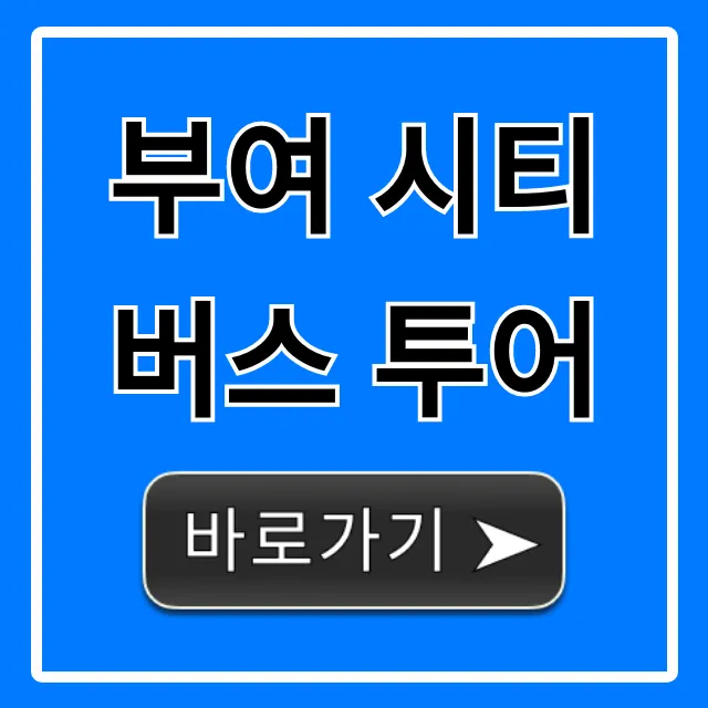 부여 시티버스 투어 코스, 예약 방법 완벽 가이드