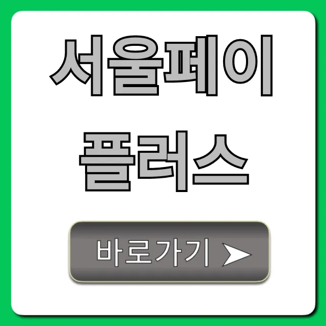 서울페이플러스, 혜택 총정리! 잔액 조회 꿀팁까지