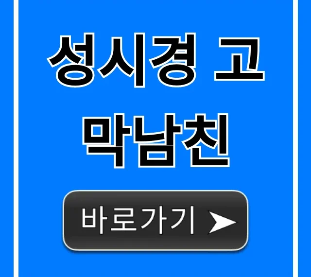 성시경 고막남친 플레이리스트 총정리