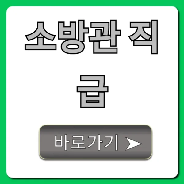 소방관 직급: 계급, 월급, 승진 총정리