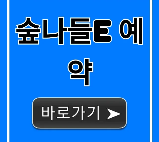 숲나들e 예약 캠핑장 성공 꿀팁