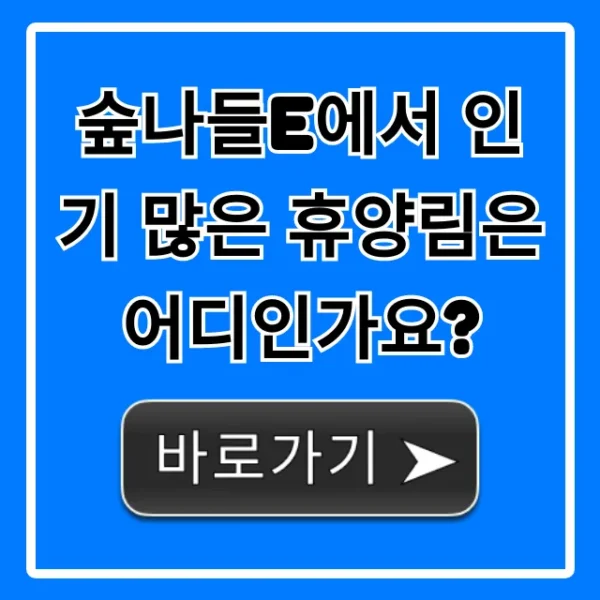 숲나들e에서 인기 많은 휴양림은 어디인가요? 총정리
