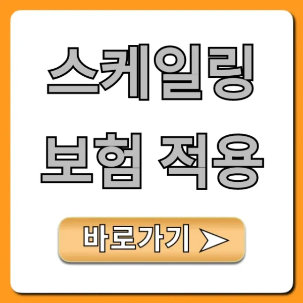 스케일링 보험 적용: 가격, 본인부담금 총정리