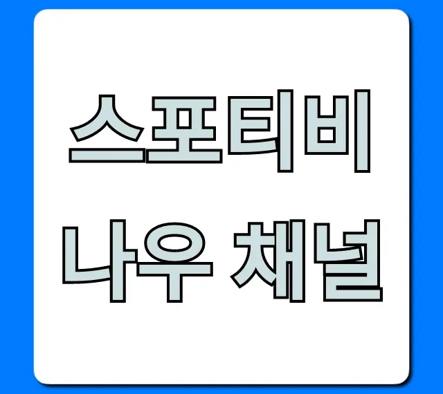 스포티비 나우 채널: 실시간 시청 완벽 가이드