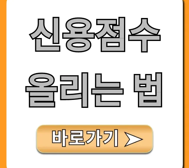 신용점수 올리는 법, 1분만에 급상승 비법